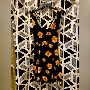 Open back sunflower dress